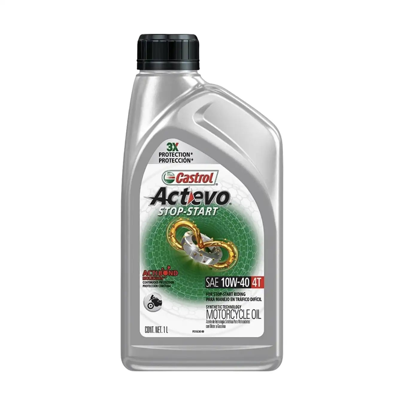 Aceite 10W40 CASTROL ACTEVO 4T semi sintético