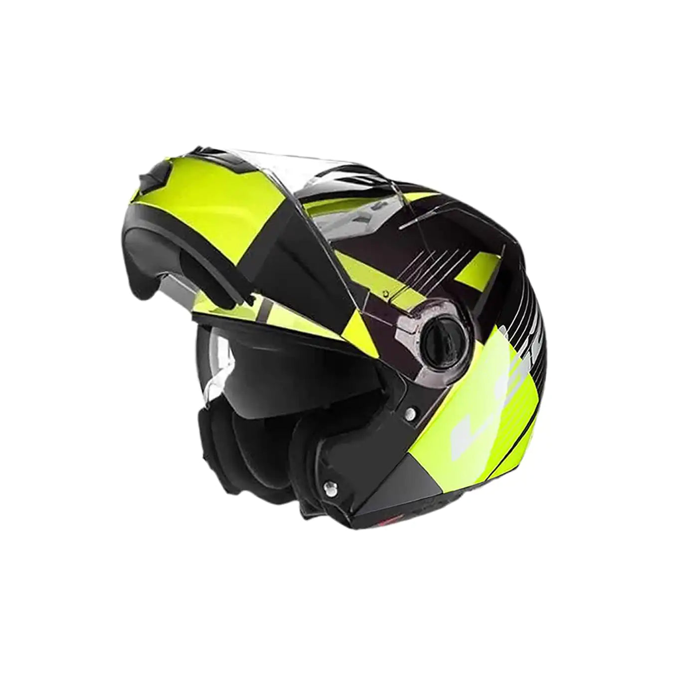 Ff370 - Casco Abatible -ls2- Milan Negro Amarillo