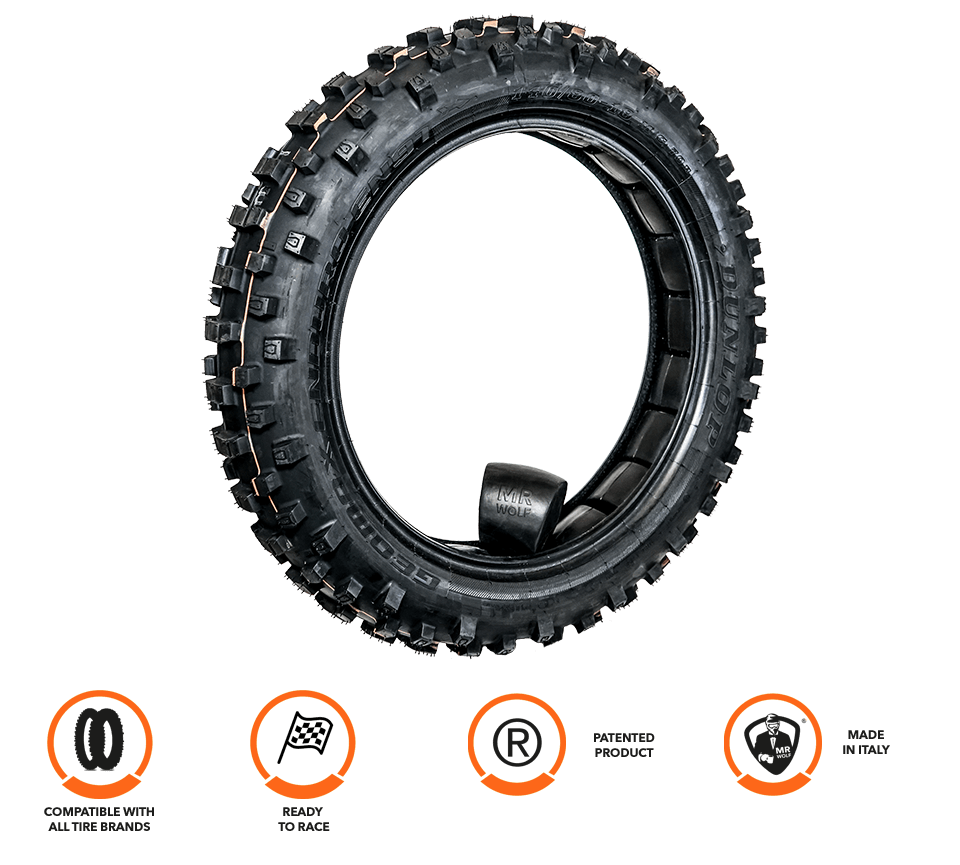 MOUSSE ARO 18 MR. WOLF (antipinchazo) - ENDURO/MOTOCROSS