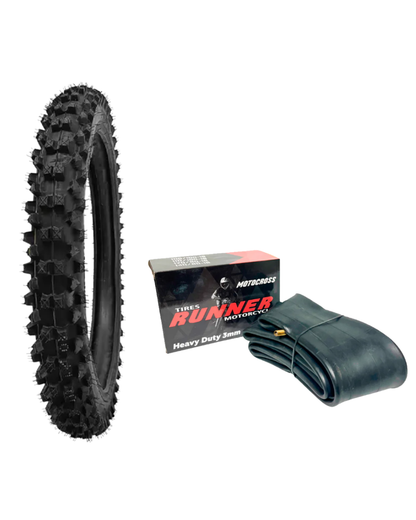 80/100-21 + Cámara 21 Heavy Duty [RunnerTyres]