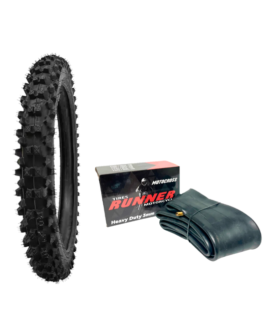 80/100-21 + Cámara 21 Heavy Duty [RunnerTyres]