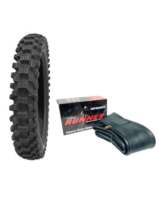 110/90-19 + Cámara 19 Heavy Duty [RunnerTyres]