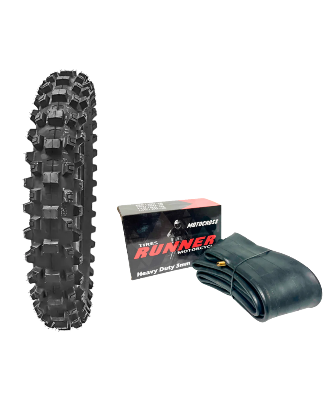 120/100-18 + Cámara 18 Heavy Duty [RunnerTyres]