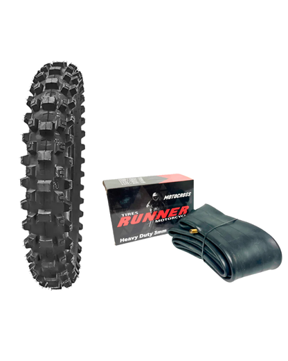 120/100-18 + Cámara 18 Heavy Duty [RunnerTyres]