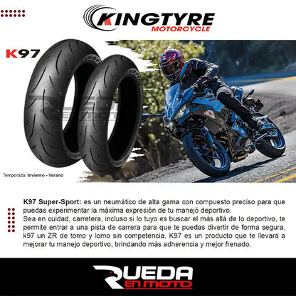 110/70zr17 + 150/60zr17 - Pareja Kingtyre K97